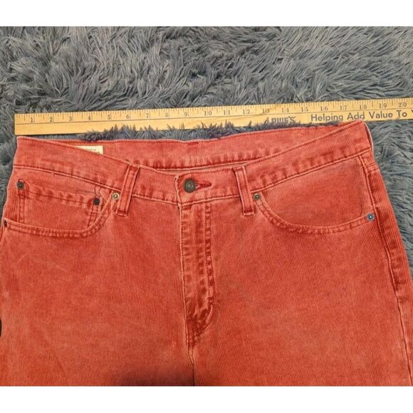 Levis 511 Corduroy Pants Size 36 x 32 Classic Salmon Pink Casual Nantucket EUC! - Picture 8 of 10